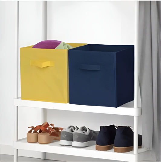Foldable Canvas Storage Boxes For Clothes, Toys& Closet Organizer