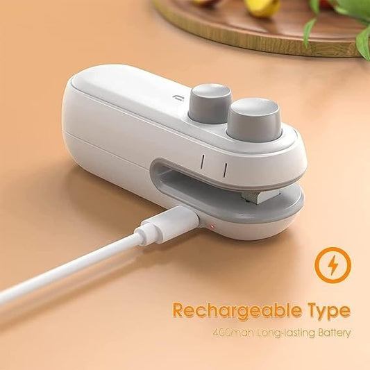 2 in 1 Mini Bag Sealer & Cutter Portable Thermal Heat Sealing Machine with cutter