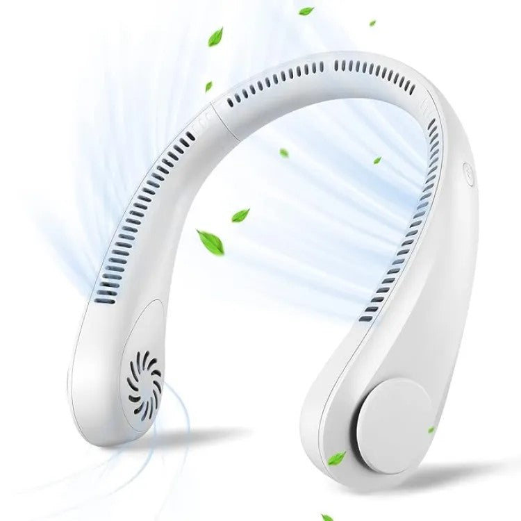 USB Rechargeable Neck Fan | 3 Modes Fan Speed | C-Type Charging Cable Included